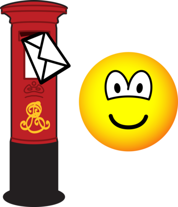 Letter posting emoticon